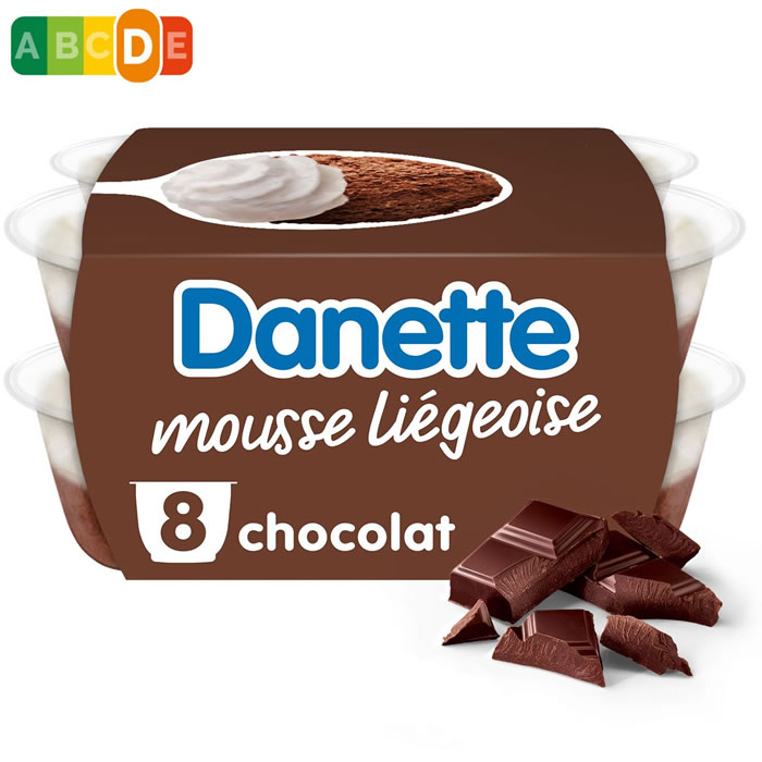 DANETTE Mousse liégeoise au chocolat