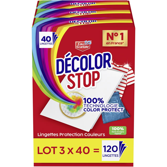 EAU ECARLATE Décolor Stop Lingettes protection anti-décoloration
