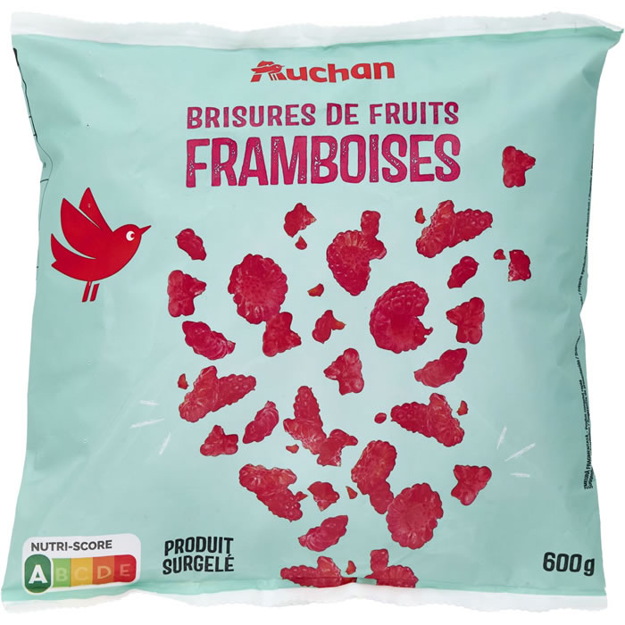 AUCHAN Framboises brisures