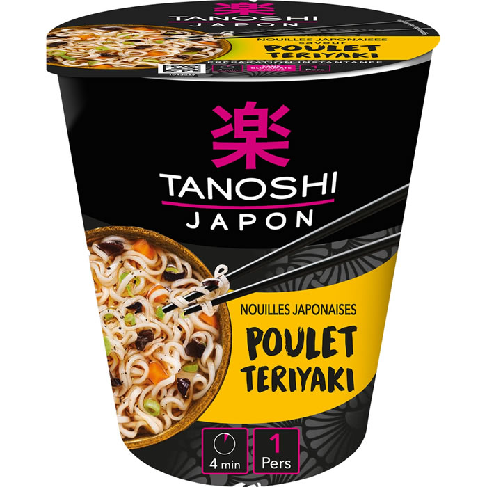 TANOSHI : Japon - Nouilles saveur poulet teriyaki - chronodrive