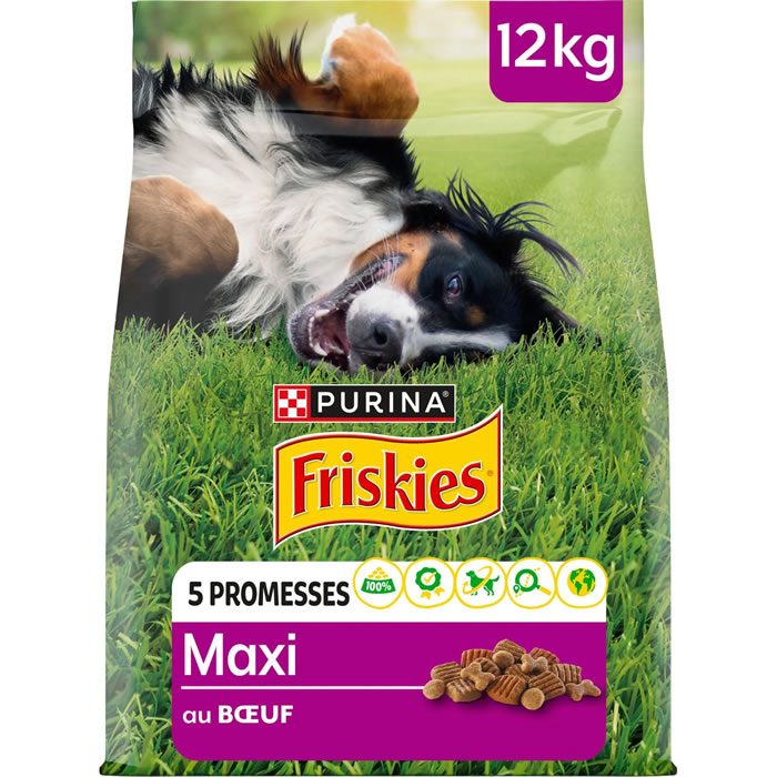 PURINA Friskies Croquettes au bœuf pour chien adulte