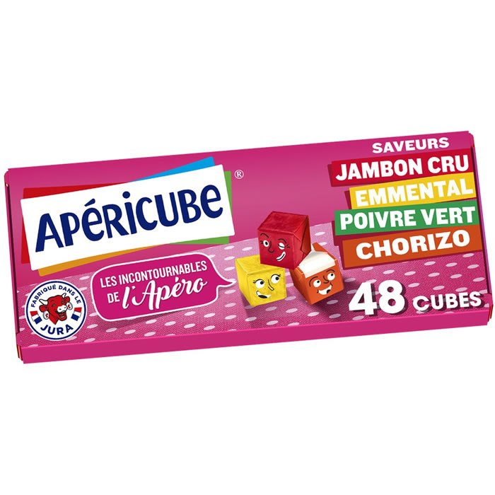 APERICUBE Incontournable Apéro 48 cubes de fromage