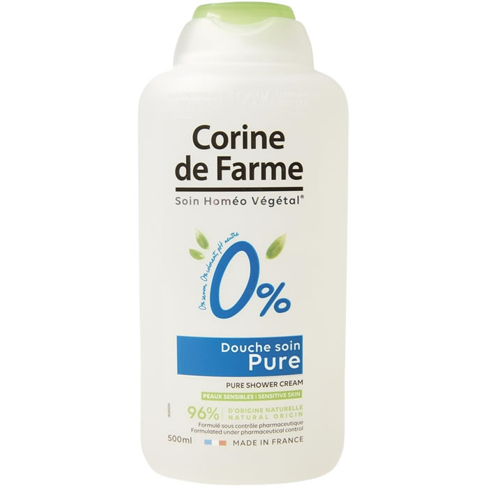 CORINE DE FARME Soin homéo végétal Gel douche pure 0%