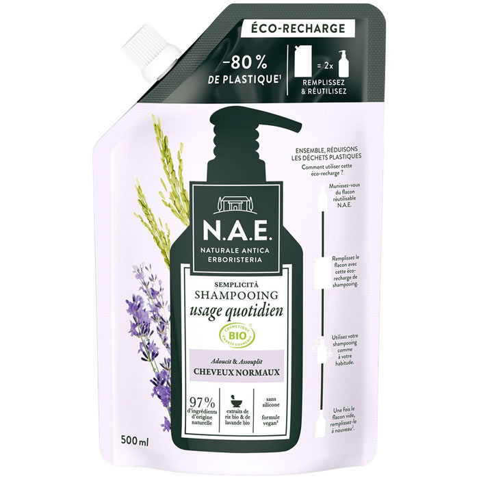 N.A.E. Recharge shampoing usage quotidien bio