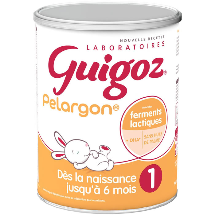 GUIGOZ Pelargon Lait 1er âge en poudre naissance 0/6 mois