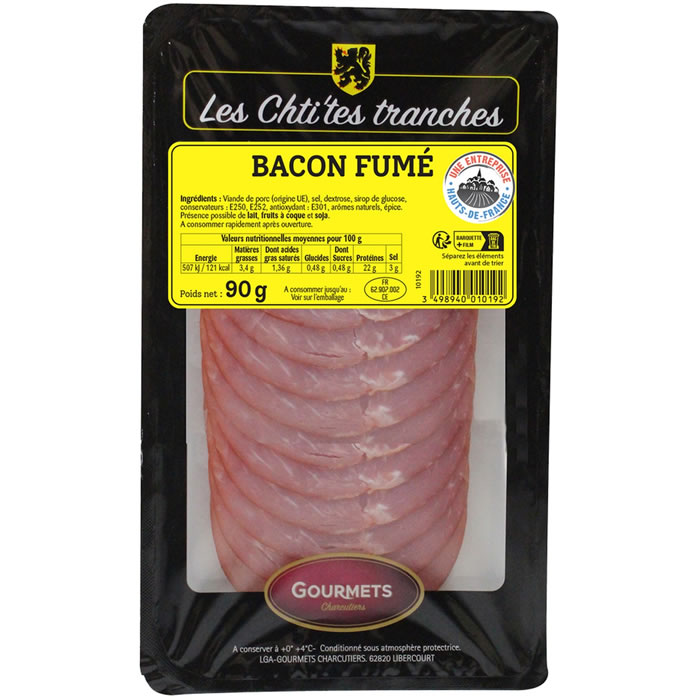 GOURMET DE L'ARTOIS Bacon fumé
