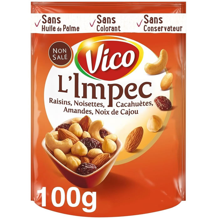 VICO L'Impec Mélange de graines grillées non salées et raisin