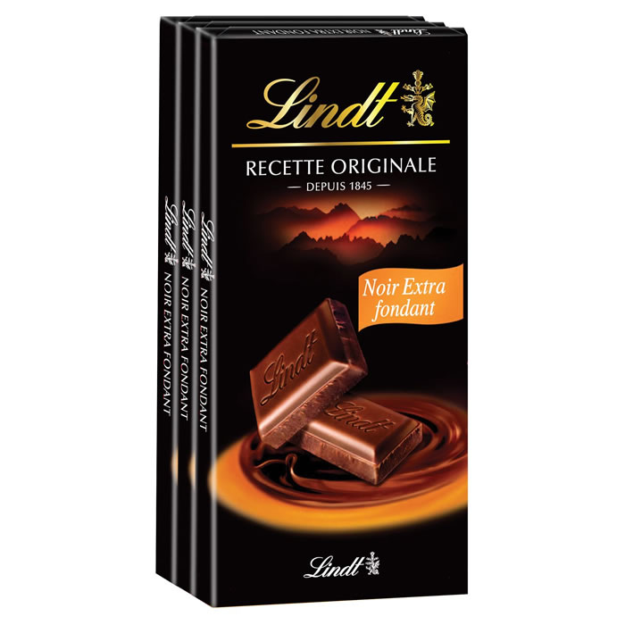 LINDT Tablette de chocolat noir