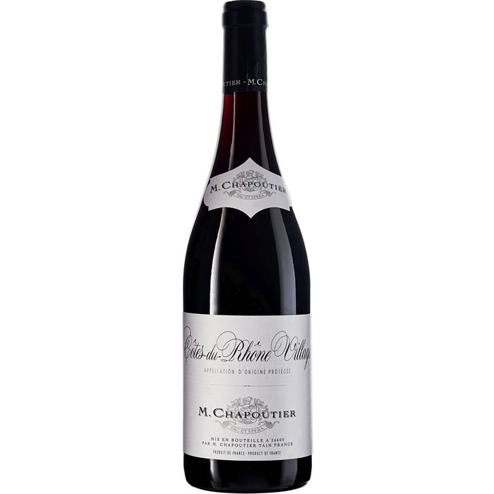 COTES DU RHONE VILLAGES - AOC M.Chapoutier Vin rouge