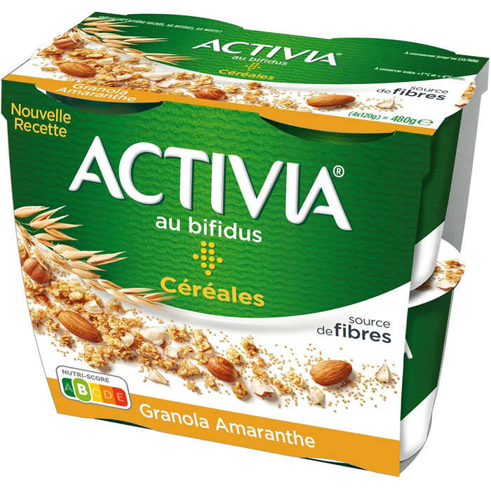 ACTIVIA Céréales Yaourts granola et graines d'Amarante