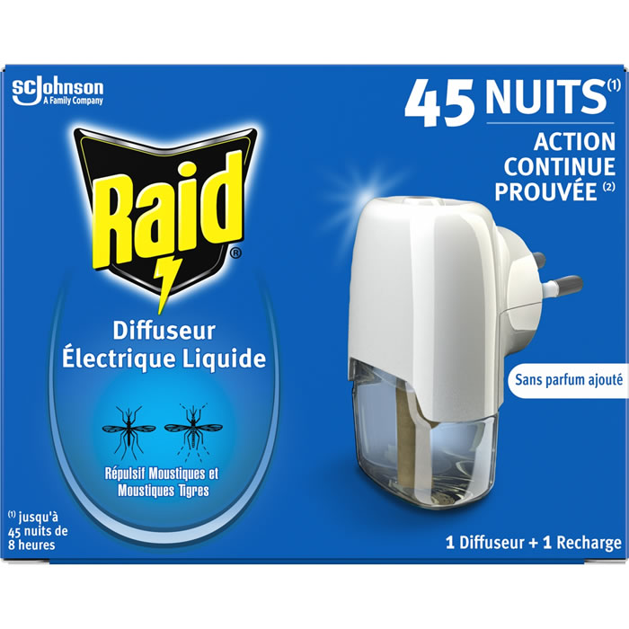 RAID Diffuseur répulsif anti-moustiques