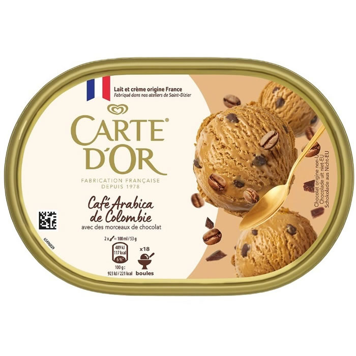 CARTE D'OR Crème glacée au café arabica de Colombie