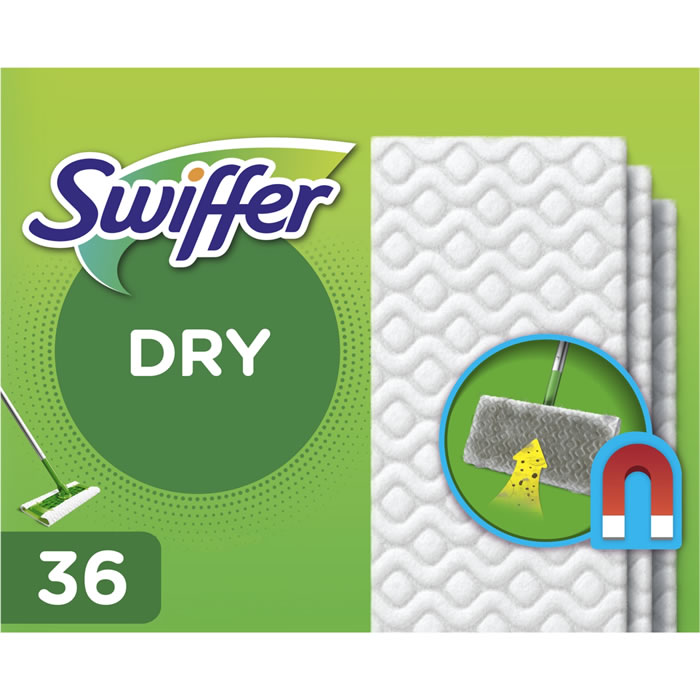 SWIFFER Dry Lingettes pour balai anti-poussière