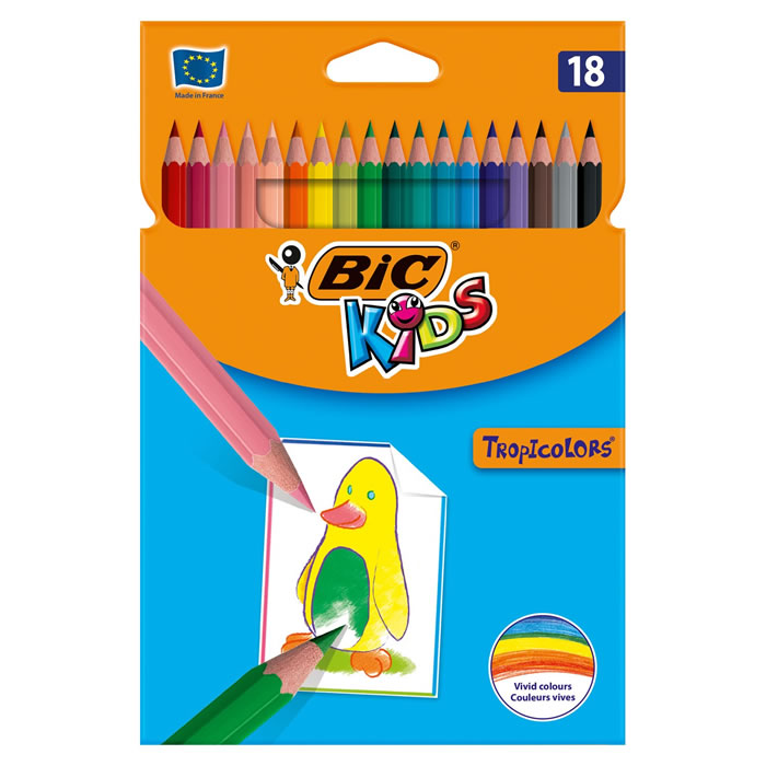 BIC Kids - Tropicolors Crayons de couleurs