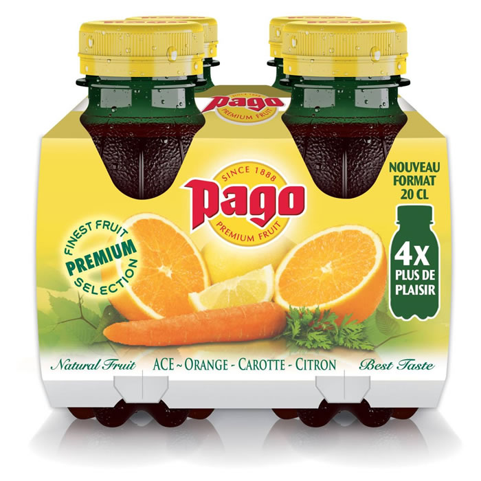 PAGO Boisson Orange, Carotte et Citron