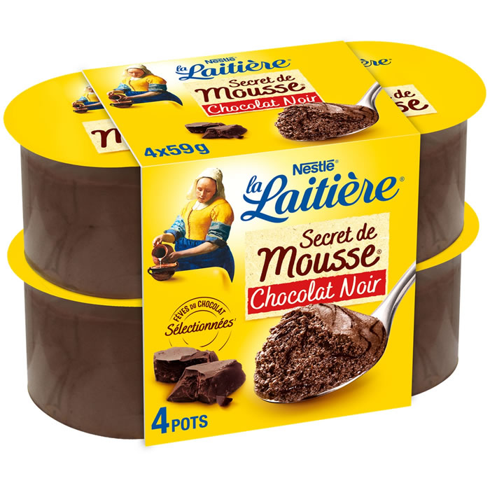 LA LAITIERE Secret de Mousse Mousse au chocolat noir