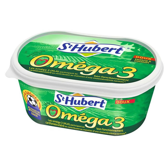 ST HUBERT Oméga 3 Margarine doux pour tartine et cuisson allégée