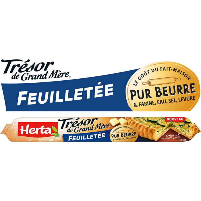 HERTA Trésor de Grand Mère Pâte feuilletée pur beurre