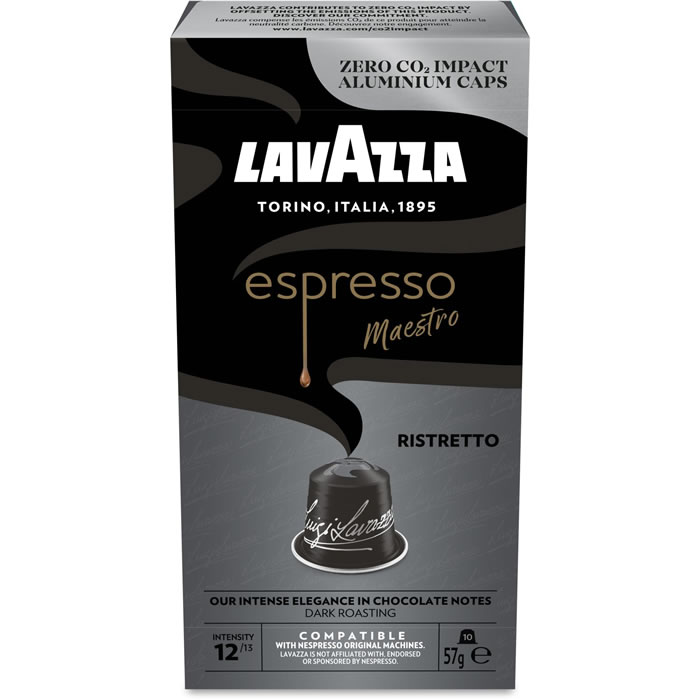 LAVAZZA Espresso Maestro Capsules de café ristretto N°12
