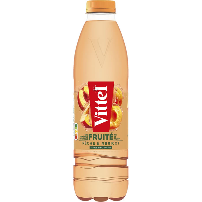 VITTEL Eau aromatisée à la pêche et à l'abricot