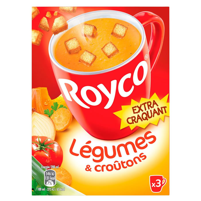 ROYCO Soupe de légumes et croutons