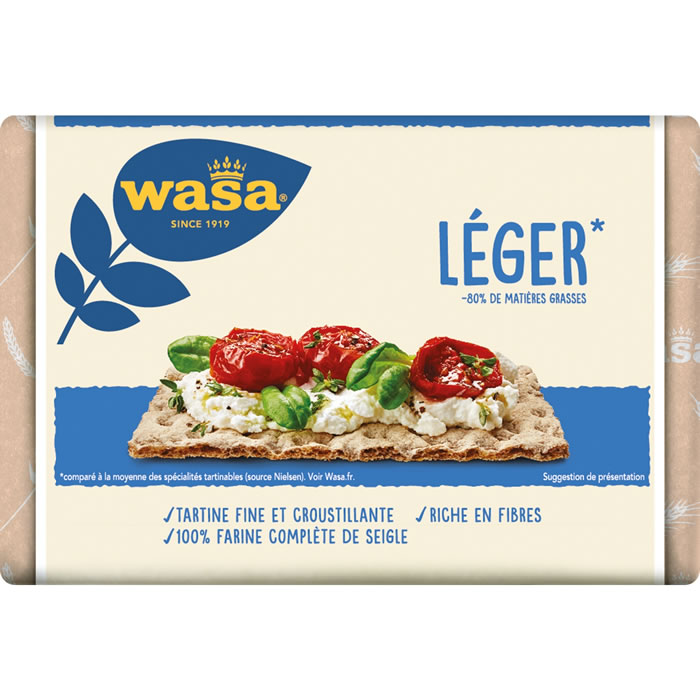 WASA Tartine crackers croustillante au seigle fine et délicate