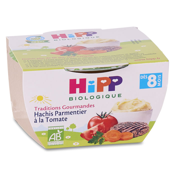 HIPP Hachis parmentier à la tomate bio dès 8 mois