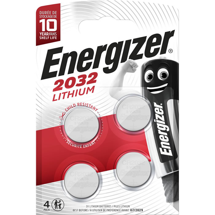 ENERGIZER Piles bouton lithium - type CR 2032