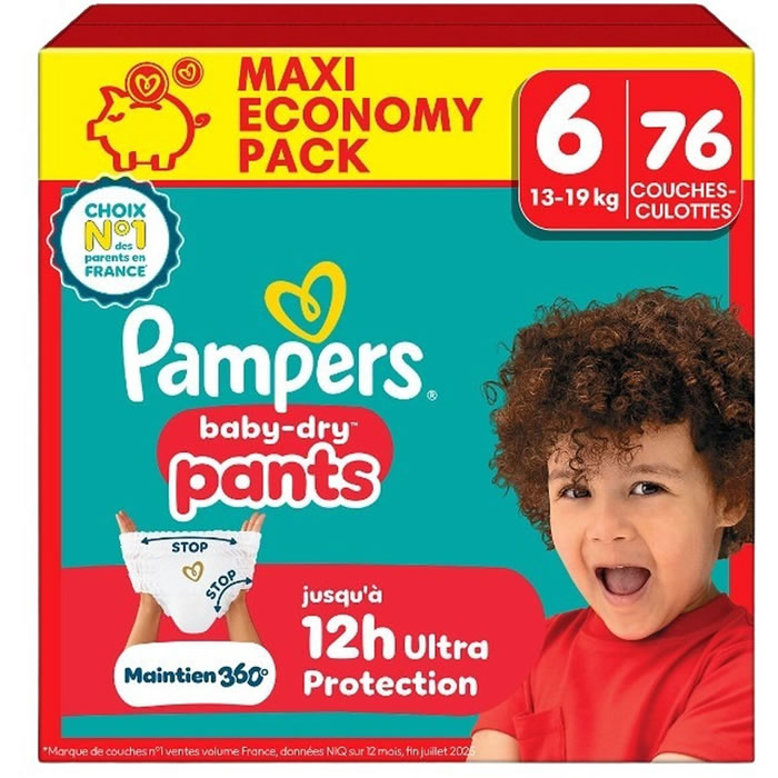 PAMPERS Baby-Dry Pants Couches-culottes taille 6 (13-19 kg)