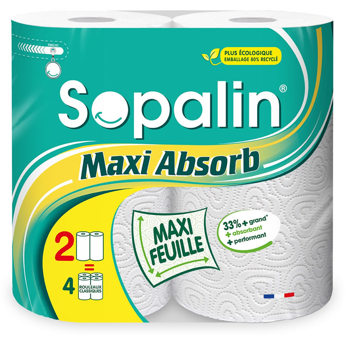 SOPALIN Essuie-tout maxi feuille maxi absorbant