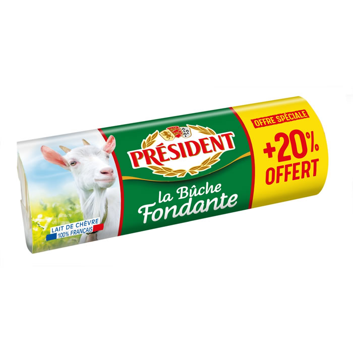 PRESIDENT Bûche de fromage pur chèvre fondante
