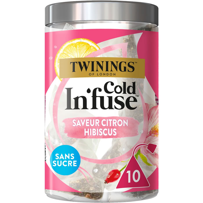 TWININGS Cold In'fuse Infusion de citron et hibiscus