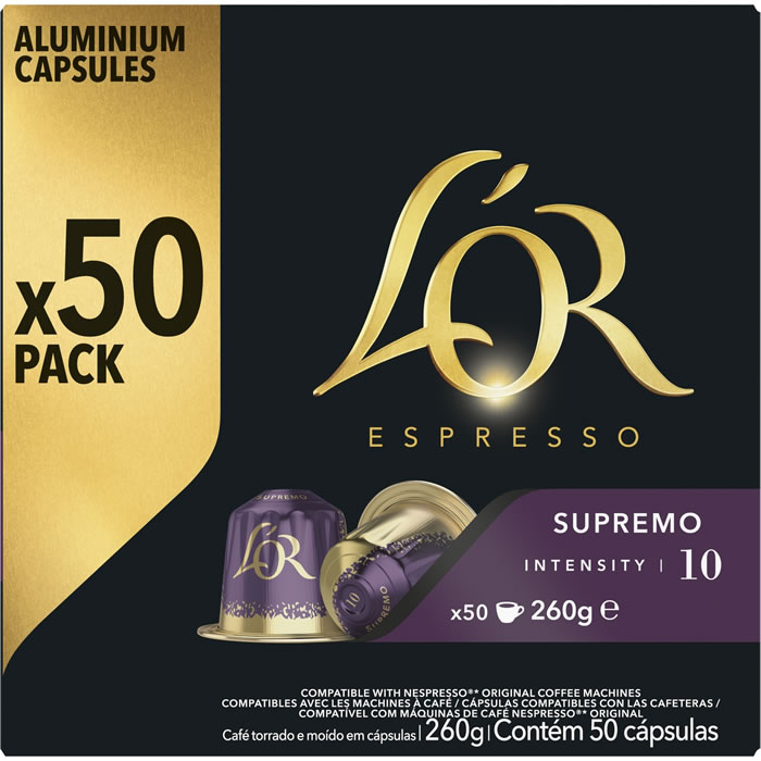 L'OR Espresso Capsules de café supremo N°10