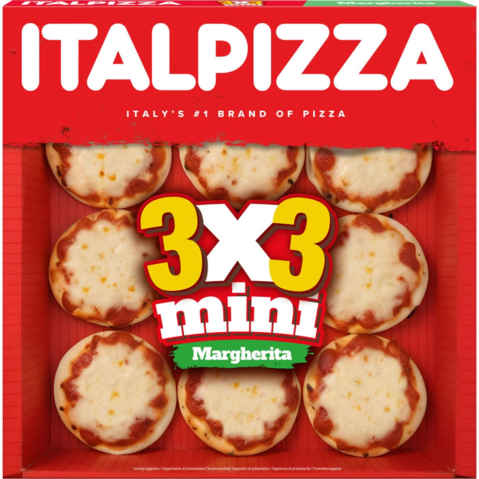 ITALPIZZA Mini pizzas margherita tomate et mozzarella