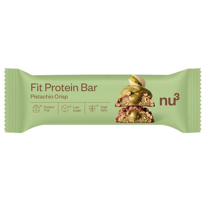 NU3 Barre protéinée à la pistache et chocolat au lait