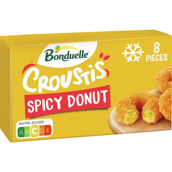 BONDUELLE Croustis Donuts épicés au maïs et cheddar jalapenos