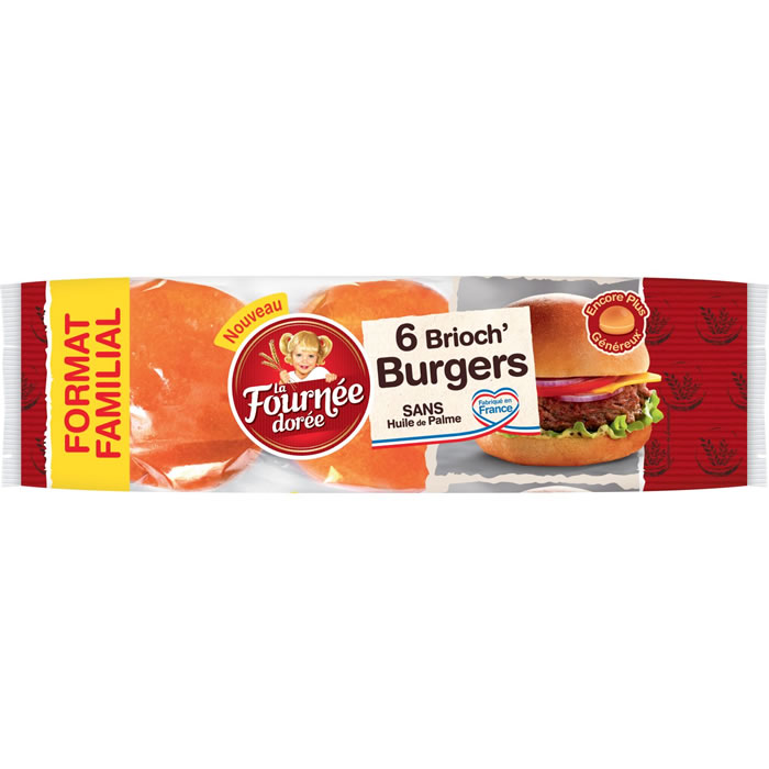 LA FOURNEE DOREE Pains hamburgers briochés