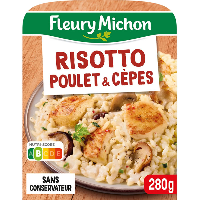 FLEURY MICHON Poulet et risotto aux cèpes