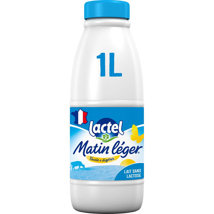 LACTEL Matin léger Lait sans lactose 1,2% M.G UHT