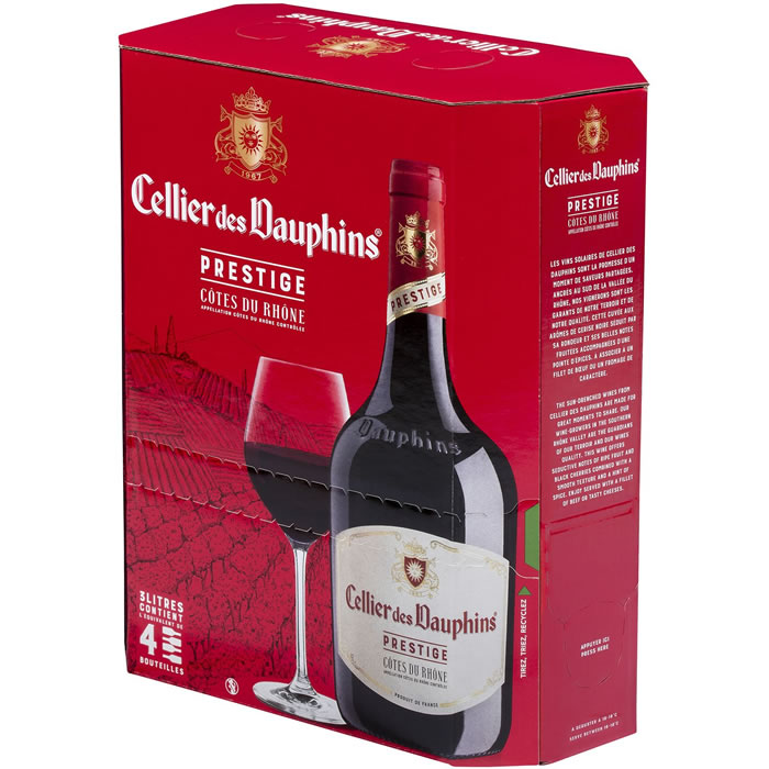 CÔTES DU RHÔNE - AOP Cellier des Dauphins Vin rouge