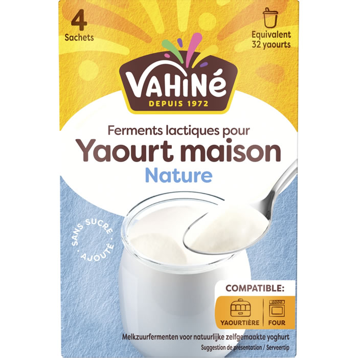 VAHINE Ferments lactiques pour préparation de yaourts