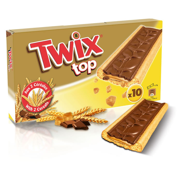TWIX Top Biscuits nappés de chocolat fourrés au caramel