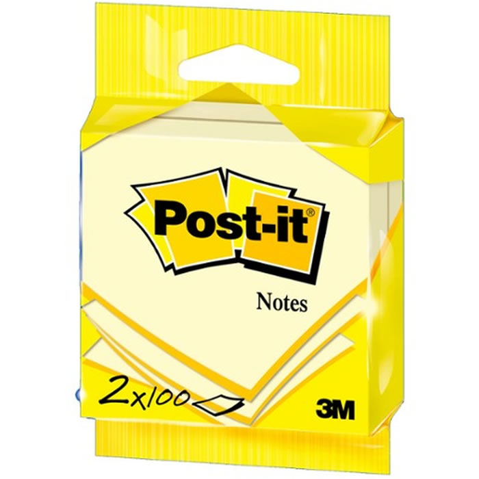 POST-IT Bloc de notes repositionnables 76 x 76 mm