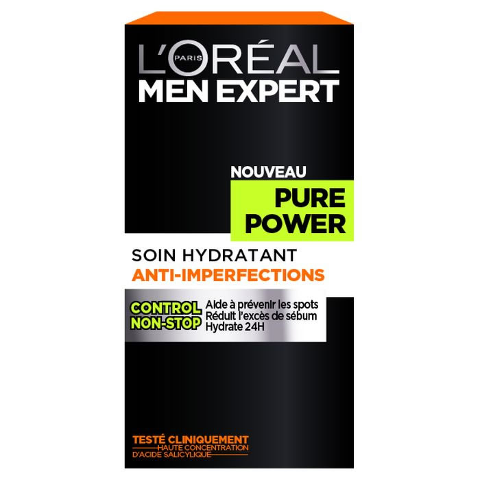 L'OREAL Men Expert Pure Power Soin homme hydratant anti-impecfections