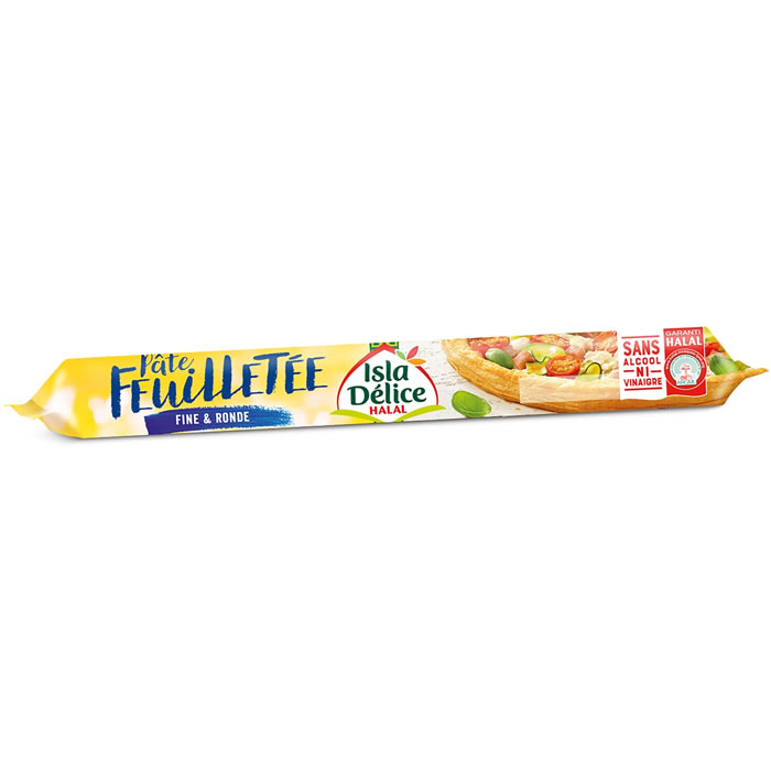 ISLA DELICE Pâte feuilletée fine et ronde halal