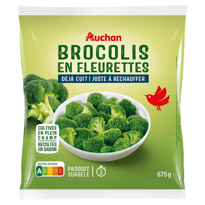 AUCHAN Les Natures Brocolis en fleurettes déjà cuit