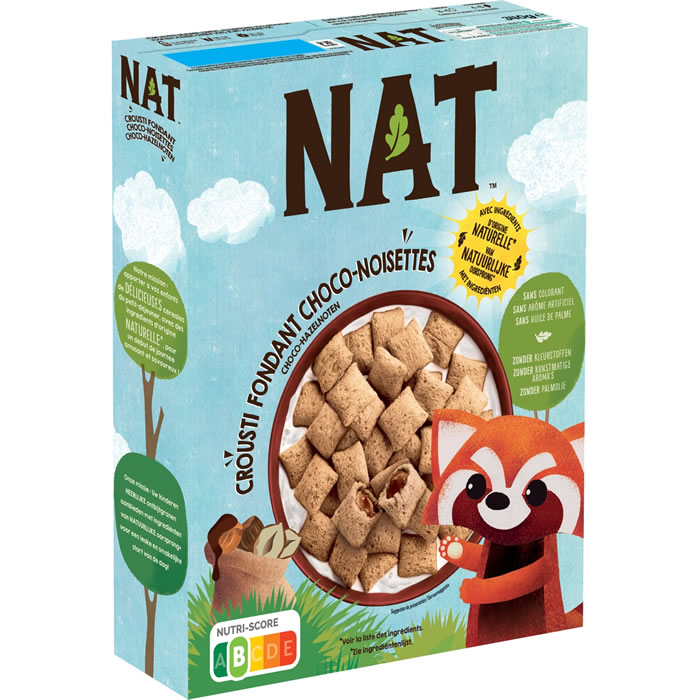 NAT Céréales fourrées au chocolat et noisettes