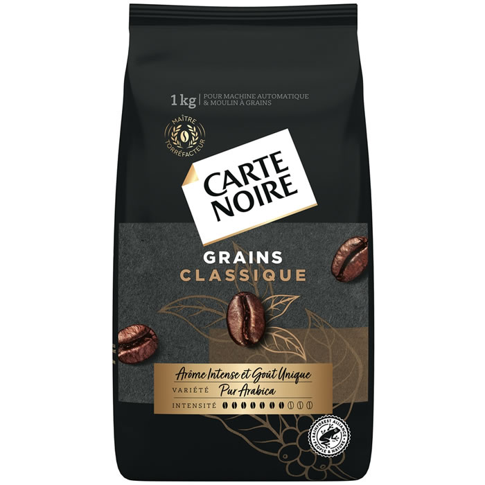 CARTE NOIRE Café en grain pur arabica