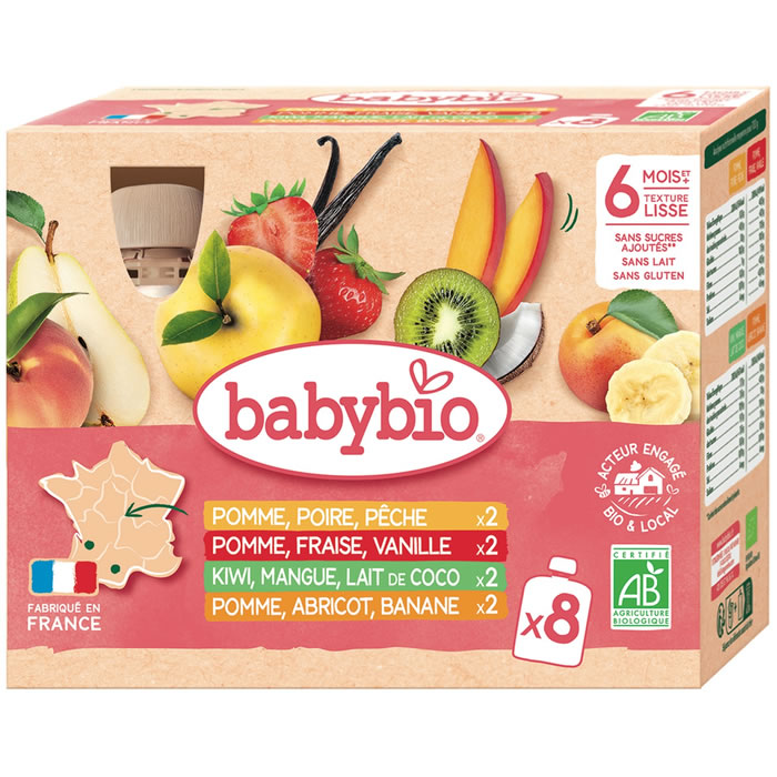 BABYBIO Purée multi-fruits dès 6 mois bio