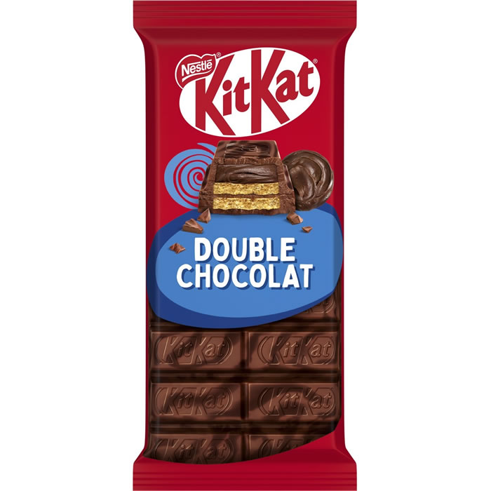 NESTLE Kit Kat Tablette de chocolat gaufrettes enrobées au double chocolat